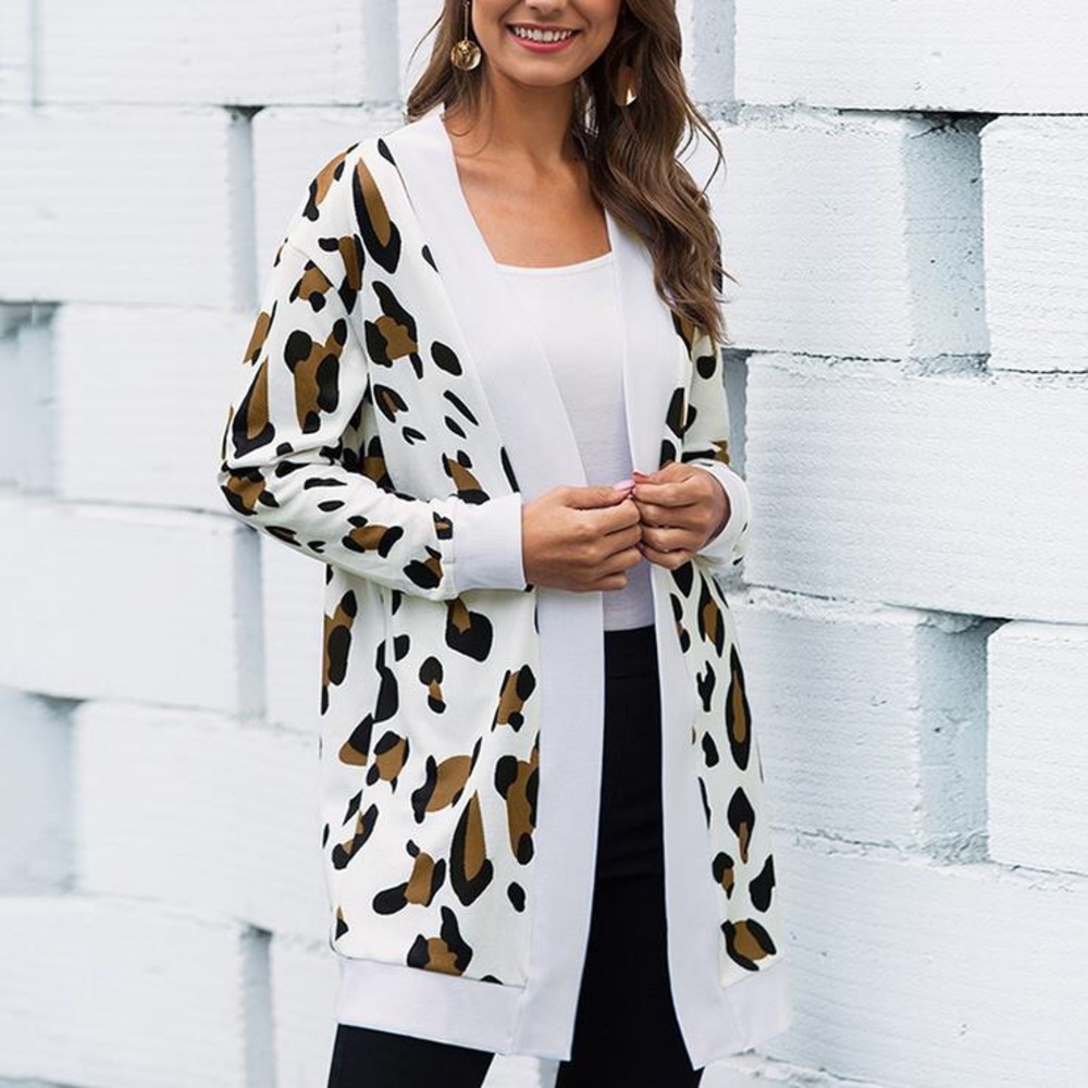 Leopard print coat